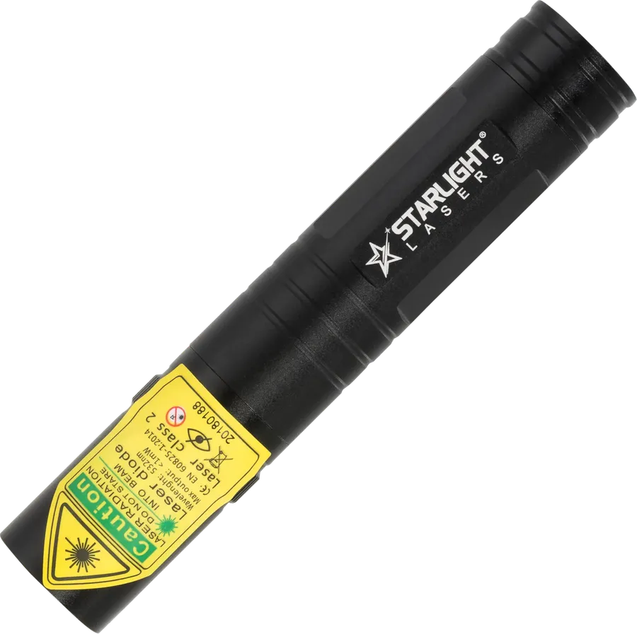 Compacte Starlight G2 Pro groene laserpen van aluminium met 16340-accu
