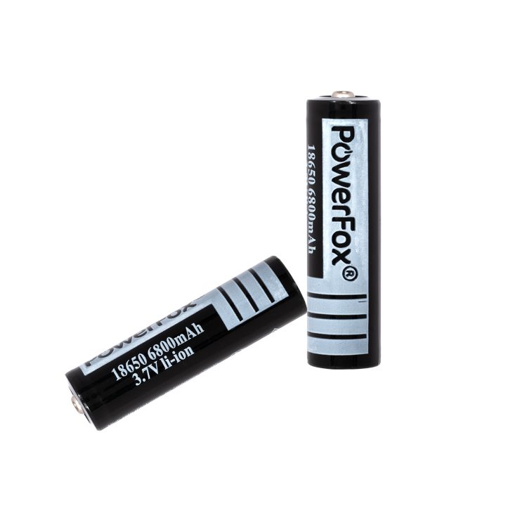 Twee PowerFox 18650 Li-ion-accu's voor Starlight Pro-laserpennen