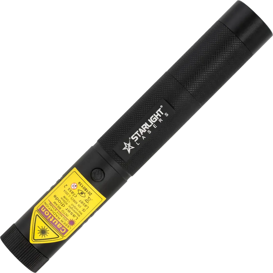 Starlight V1 Pro violet laserpen 405 nm van aluminium met 18650-accu