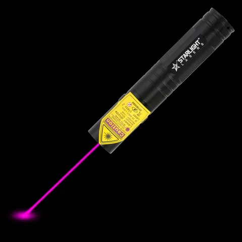 Starlight V2 Pro compacte violet laserpen met zichtbare laserstraal in het donker
