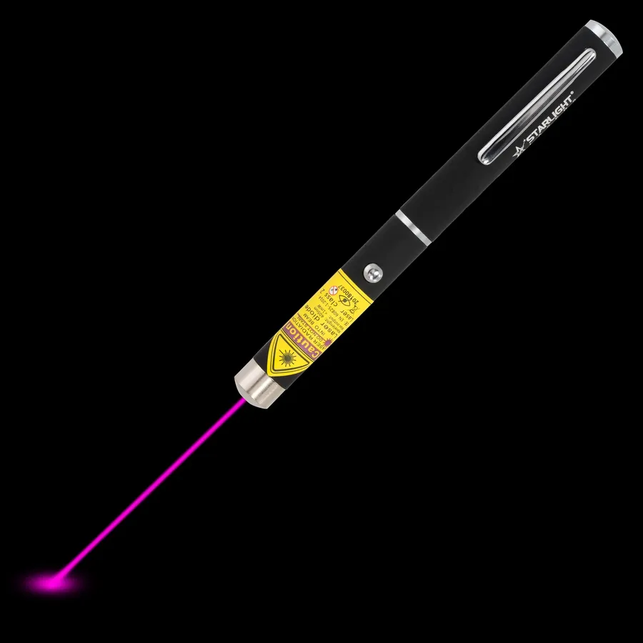 Starlight Z1 violet laserpen met zichtbare laserstraal in het donker